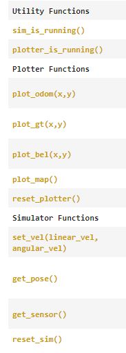 Simulator Functionality: Commander Class (source: ECE 4960 lab-10 jupyter notbook)